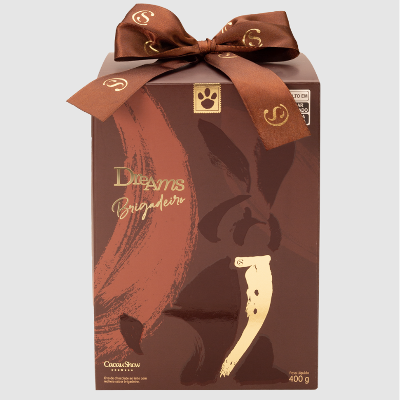 Cacau Show Ovo de Pascoa Dreams Brigadeiro 400g
