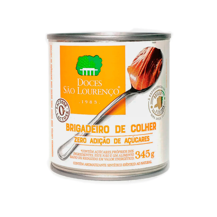 Sao Lourenco Dulce de Leche Zero Lactose and Zero Added Sugar 345g