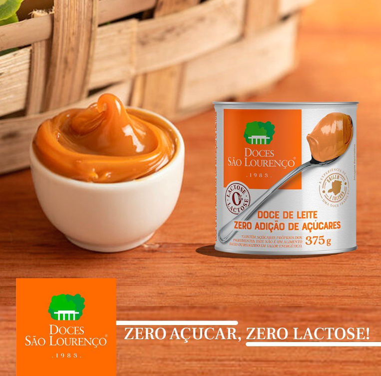 Sao Lourenco Dulce de Leche Zero Lactose and Zero Added Sugar 345g