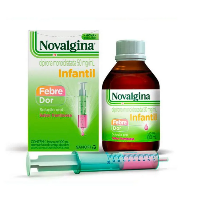 Novalgina Infantil Liquida com Seringa Dosadora - 100ml