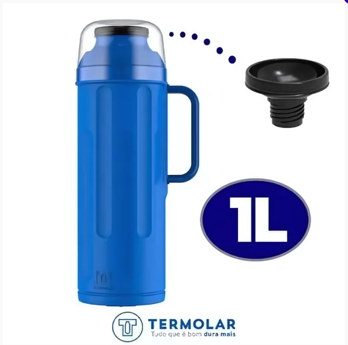 Termolar Personal Garrafa Termica 1L AZUL