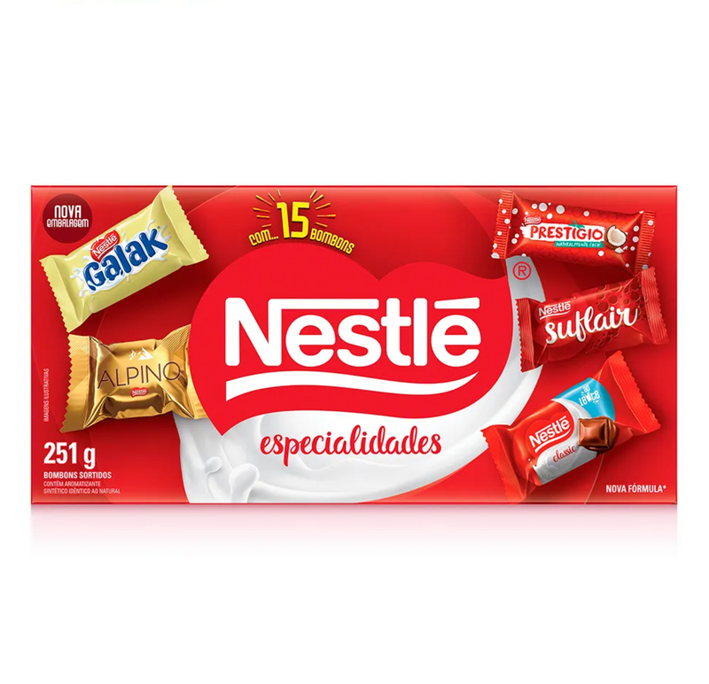 Nestle Especialidades Caixa Bombom 251g