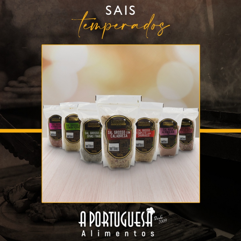 A Portuguesa Sal Grosso com Ervas Finas 500g