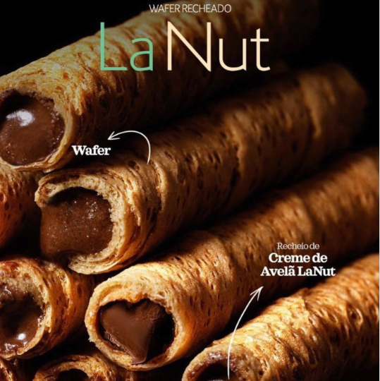 Cacau Show Wafer LaNut Recheio Avela 80g