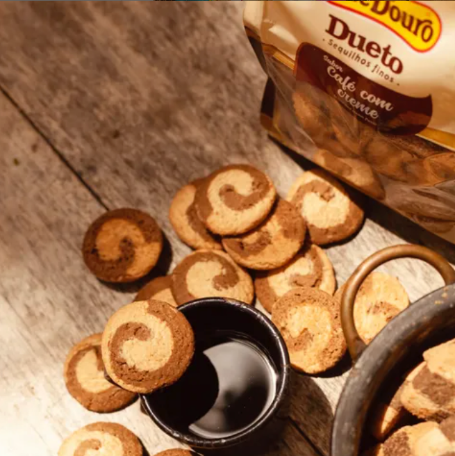 Vale D Ouro Dueto sabor Cafe com Creme Sequilhos Finos 300g