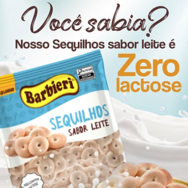 Barbieri Sequilhos Sabor Leite 350g