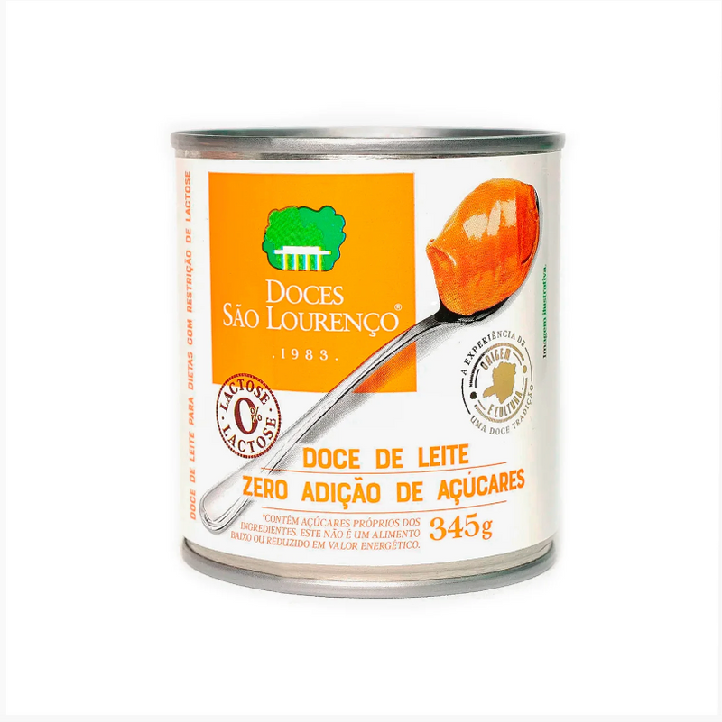 Sao Lourenco Doce de Leite Zero Lactose e Zero Adicao de Acucares 345g