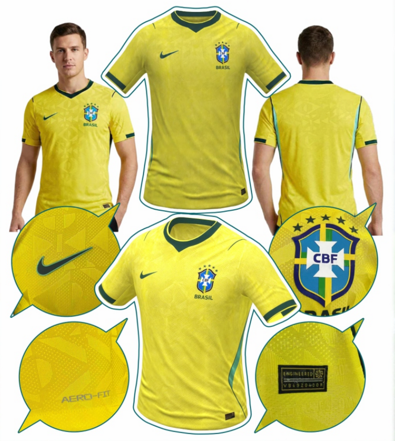 Brasil Camiseta Copa Versao Fa