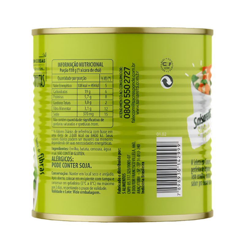 Salsaretti Seleta de Legumes 280g