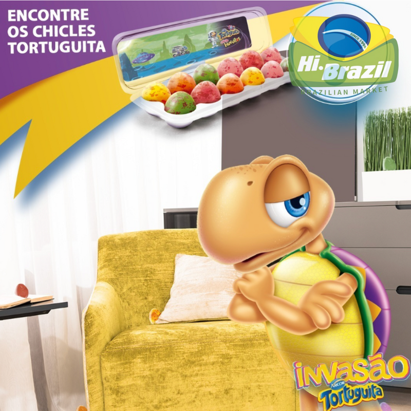 Arcor Tortuguita Chicle Ovinhos Cartela 25g