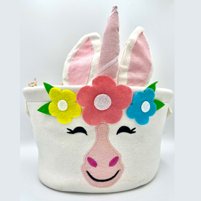 Embalagem Cesta Pascoa Infantil Unicornio