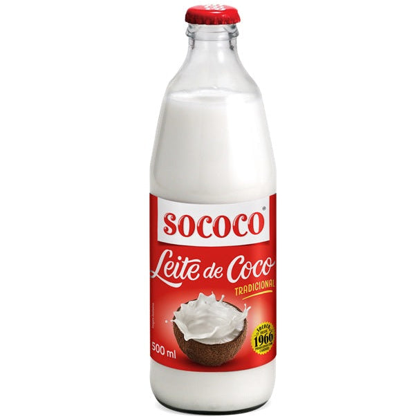 Sococo Leite de Coco vidro 500ml - Hi Brazil Market