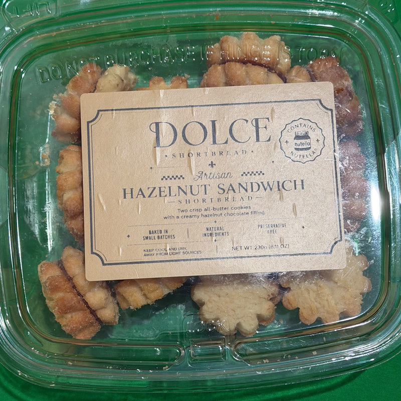 Dolce Hazelnut Filled Shortbread Cookie 230g