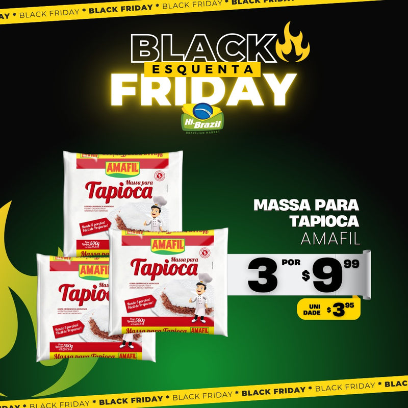 3 unidades Amafil Massa Hidratada para Tapioca 500g