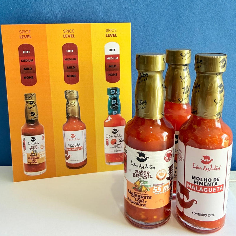 Sabor das Indias Trio Molho de Pimentas