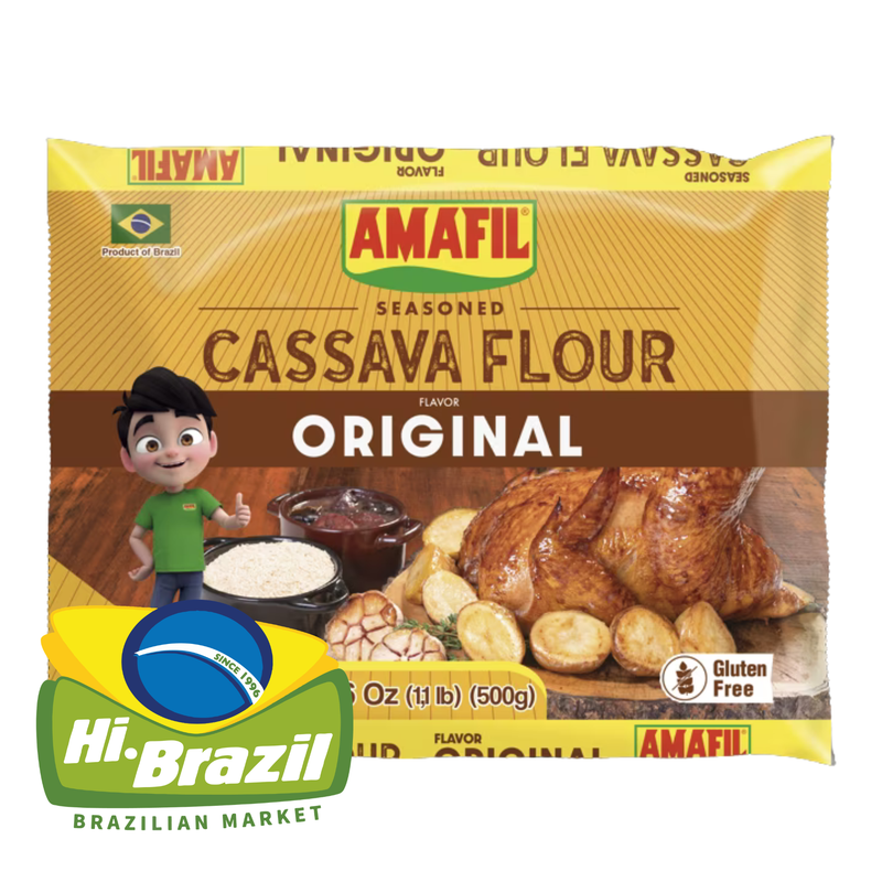 Amafil Farofa de Mandioca Temperada 500g