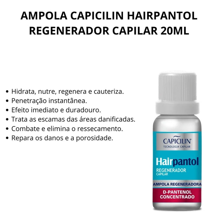 Capicilin Regenerador Capilar HairPantol - Ampola 20ml