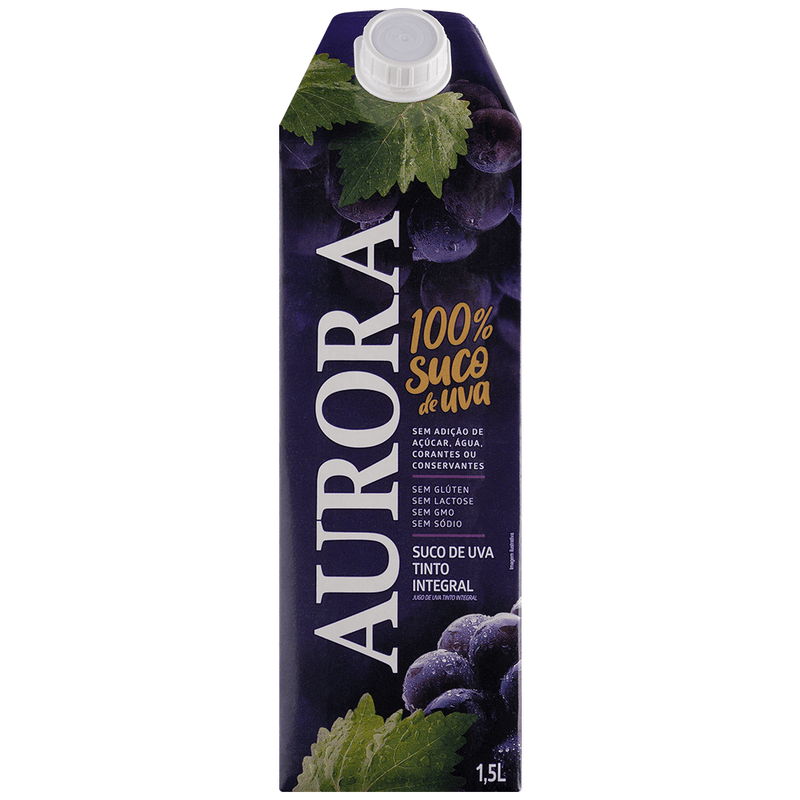 Aurora Suco de Uva Tinto Tetra Pak 1.5L