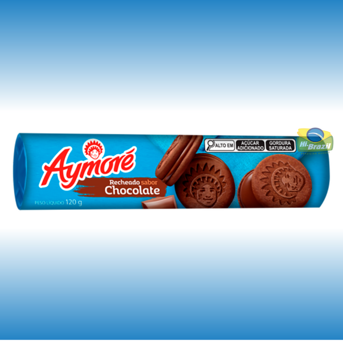 Aymore Biscoito recheado sabor Chocolate 120g