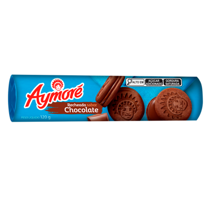 Aymore Biscoito recheado sabor Chocolate 120g