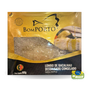 Bom Porto Lombo de Bacalhau Dessalgado Congelado 800g - Hi Brazil Market