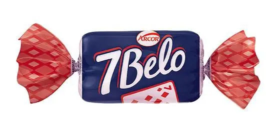 Arcor 7 Belo Bala Mastigavel Sabor Framboesa 500g