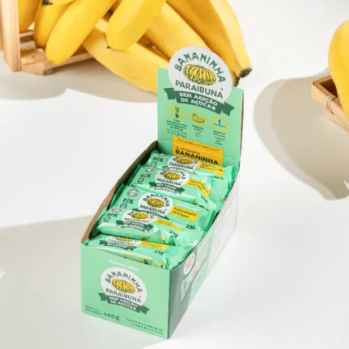 Paraibuna Bananinha Zero Acucar Caixa com 20 unidades