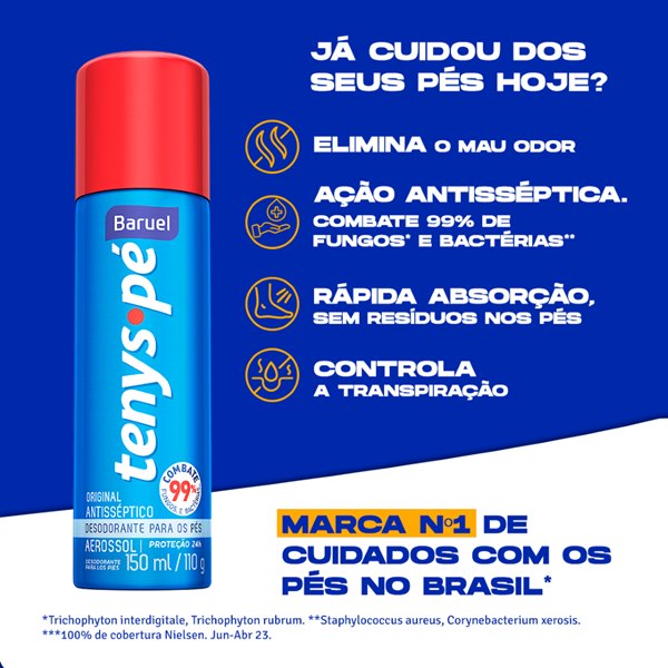 Baruel Tenys Pe Deodorant Aerosol 110g/150ml