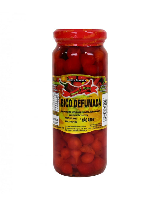 Aroma D'Minas Pimenta de bico Defumada (Biquinho) 300g - Round Pepper