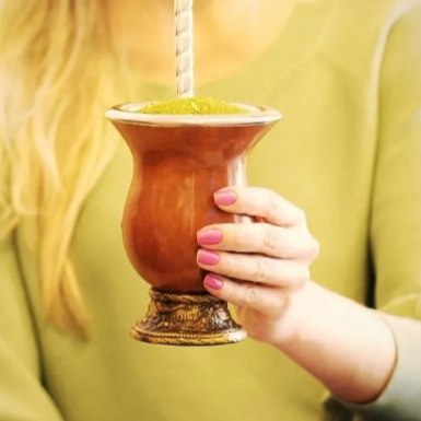 Bortonaggio Cuia para Chimarrao Bocal Inox Lisa