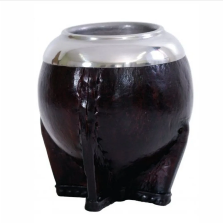 Bortonaggio Cuia para Chimarrao Couro