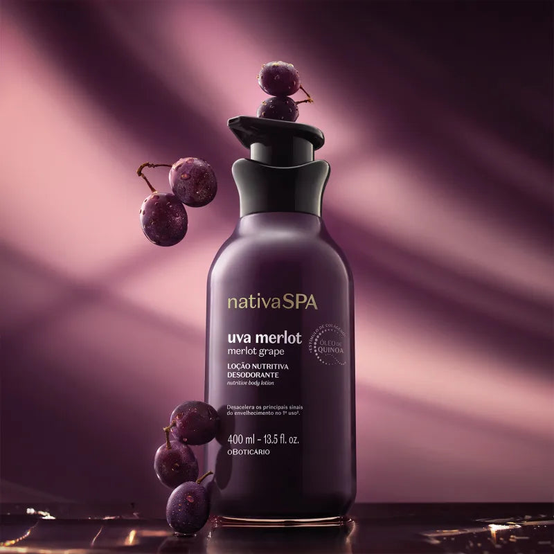 O Boticario Nativa Spa Moisturizing Merlot Grape 400ml