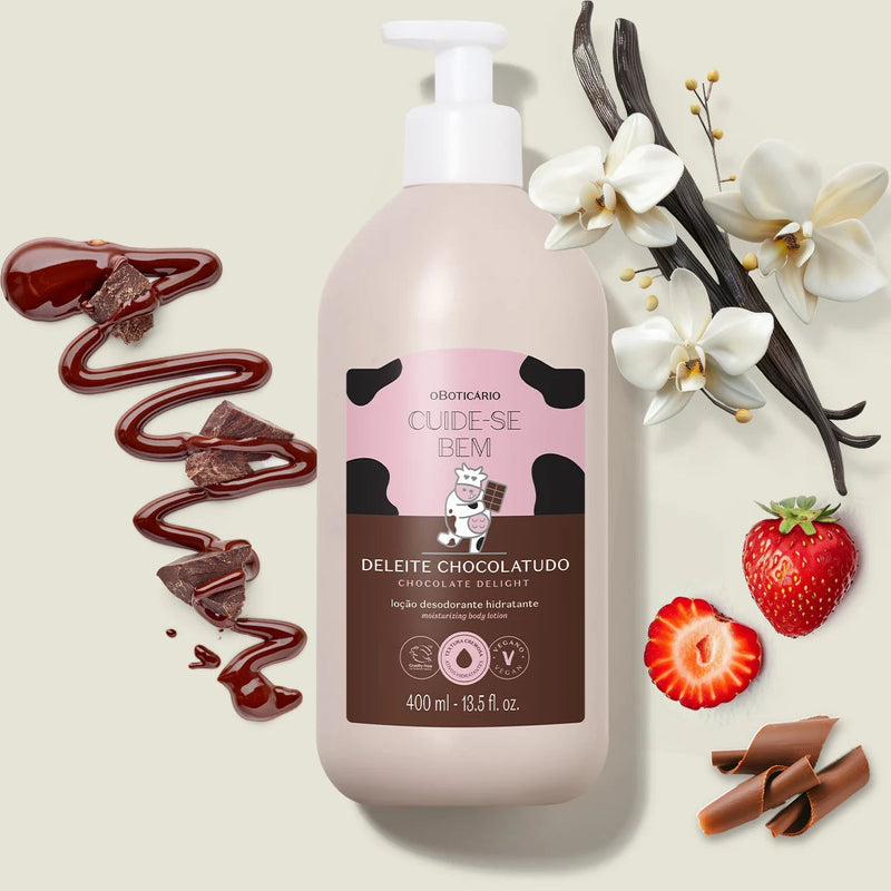 O Boticario Cuide-se Bem Locao Hidratante Deleite Chocolatudo 400ml