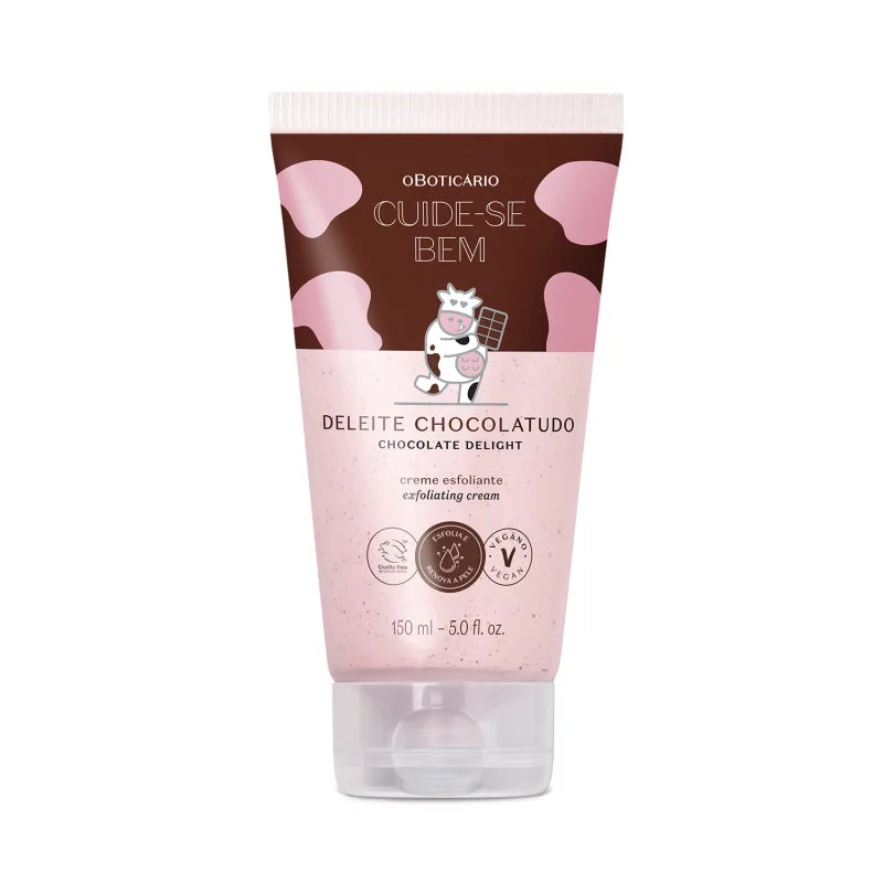O Boticario Cuide-se Bem Creme Esfoliante Deleite Chocolatudo 150ml