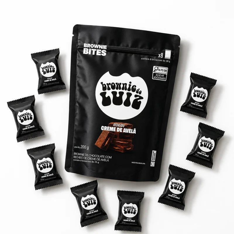 Brownie do Luiz Creme de Avela Bites 200g