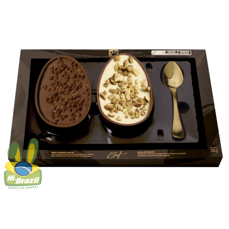 Cacau Show Ovo de Pascoa Gourmet Recheado Duo 300g