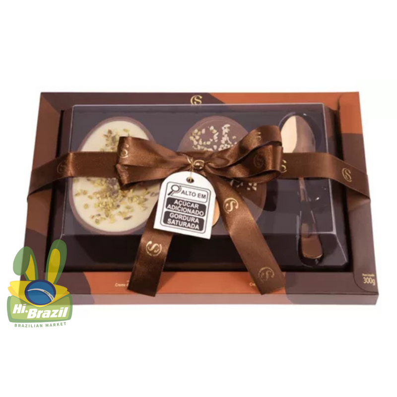 Cacau Show Ovo de Pascoa Gourmet Recheado Duo 300g
