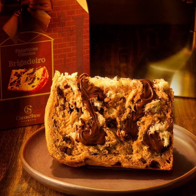 Cacau Show Panettone Trufado Brigadeiro 580g