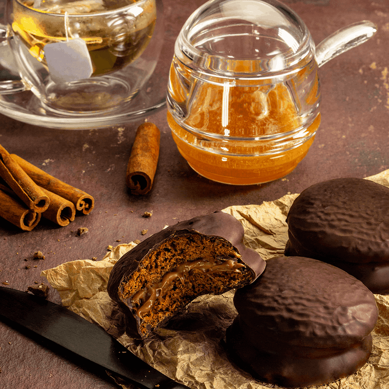 Cacau Show Pao de Mel Recheio de Doce de Leite 50g