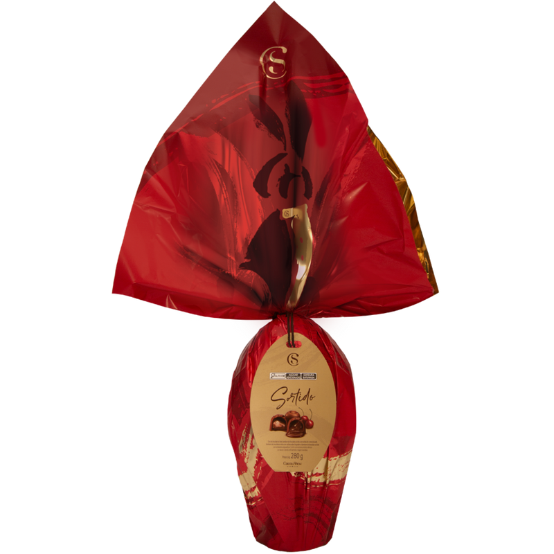 Cacau Show Classic Milk Easter Egg with Chocolates 280g