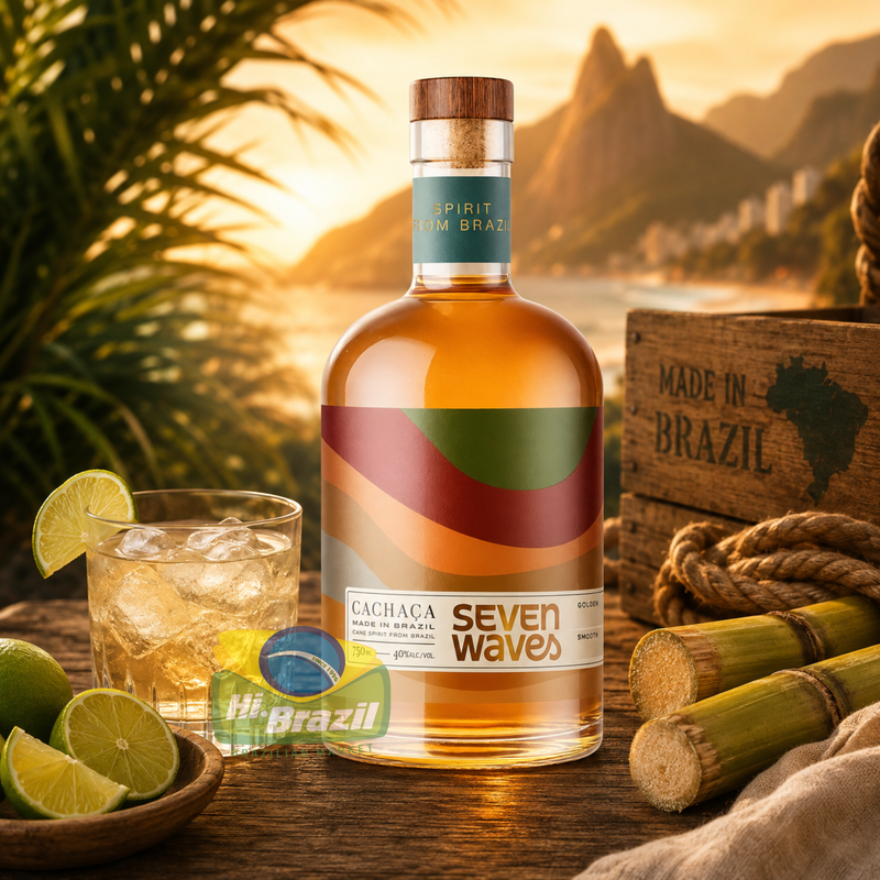 Seven Waves Cachaca Oak 750ml