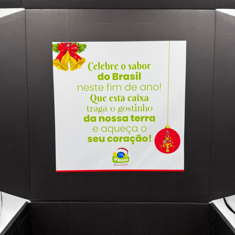 Embalagem Cesta Caixa Preta Decorada
