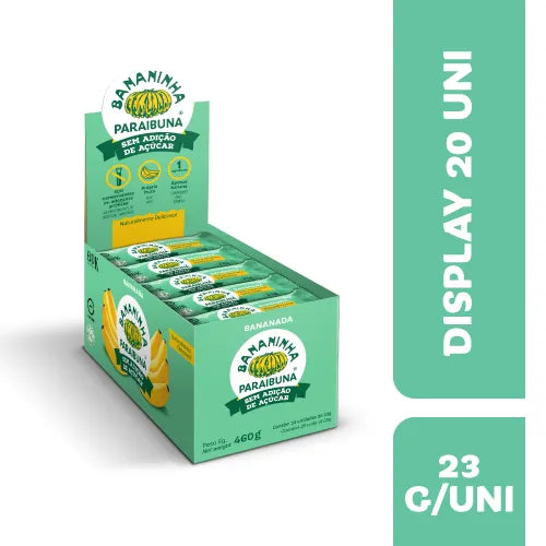 Paraibuna Banana Zero Sugar Box with 20 units