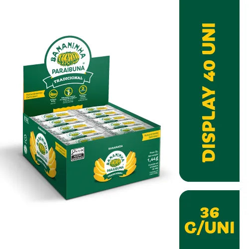 Paraibuna Bananinha Box with 40 units