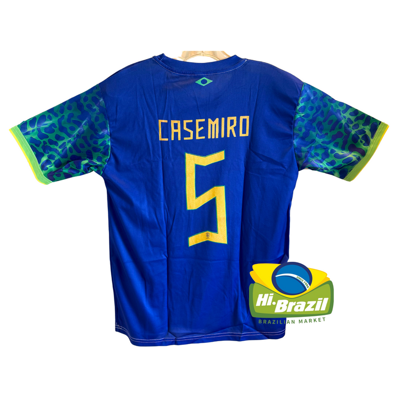 Brasil Camiseta Adulto Azul Casemiro