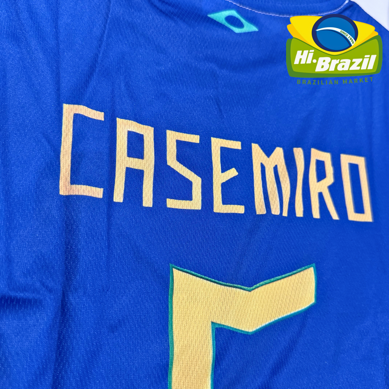 Brasil Camiseta Adulto Azul Casemiro