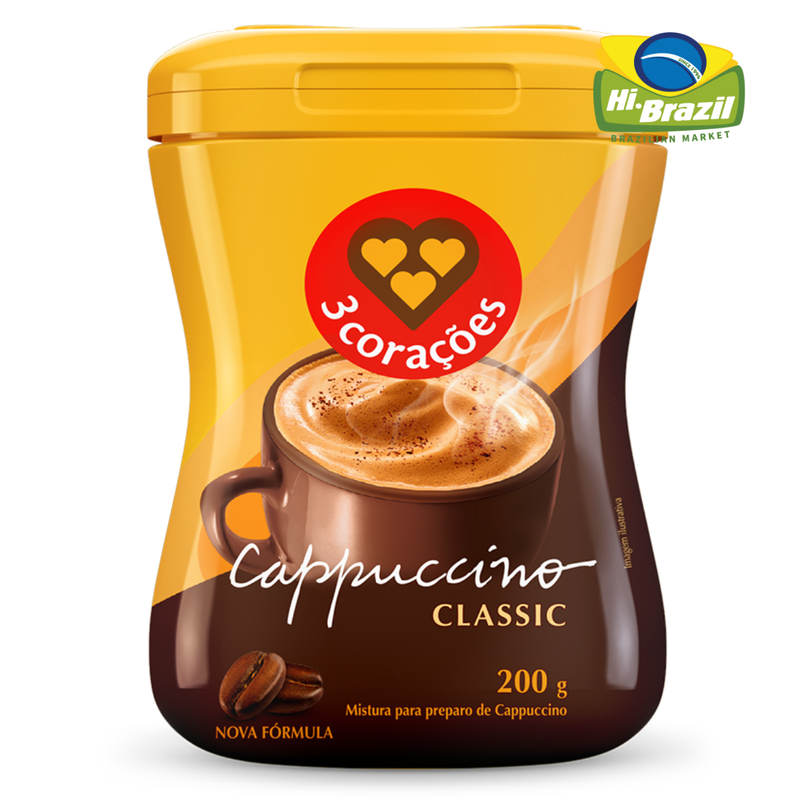3 Coracoes Classic Cappuccino Mix 200g