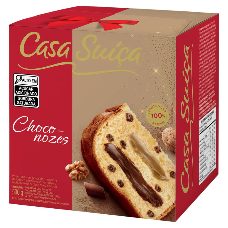 Casa Suica Panettone Choco-Nozes 500g