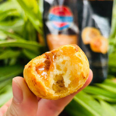 Pao de Queijo Recheado com Catupiry e Doce de Leite 300g