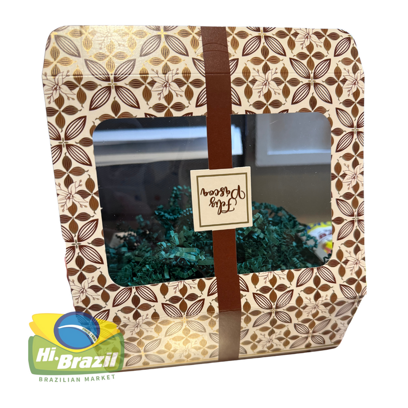 Beige Easter Basket with brown detail